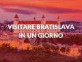 Castello di Bratislava al tramonto, ideale per scoprire cosa vedere a Bratislava in un giorno.