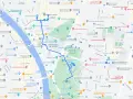 Mappa di Siviglia con itinerario per cosa vedere a Siviglia in 3 giorni: Alcázar, Plaza de España, Parco Maria Luisa, Cattedrale.