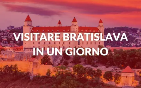 Castello di Bratislava al tramonto, ideale per scoprire cosa vedere a Bratislava in un giorno.