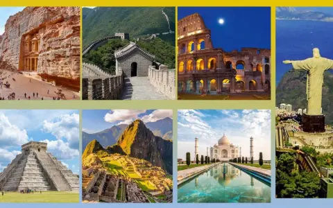 Petra, Grande Muraglia, Colosseo, Cristo Redentore, Chichen Itza, Machu Picchu, Taj Mahal: quali sono le sette meraviglie del mondo.