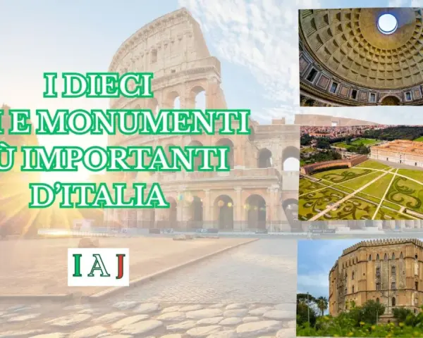 I dieci siti e monumenti più importanti d'Italia: Colosseo, Pantheon, Reggia di Caserta e altri gioielli.