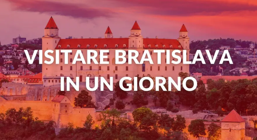 Castello di Bratislava al tramonto, ideale per scoprire cosa vedere a Bratislava in un giorno.